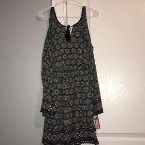 Blue Iris Cold Shoulder Dress